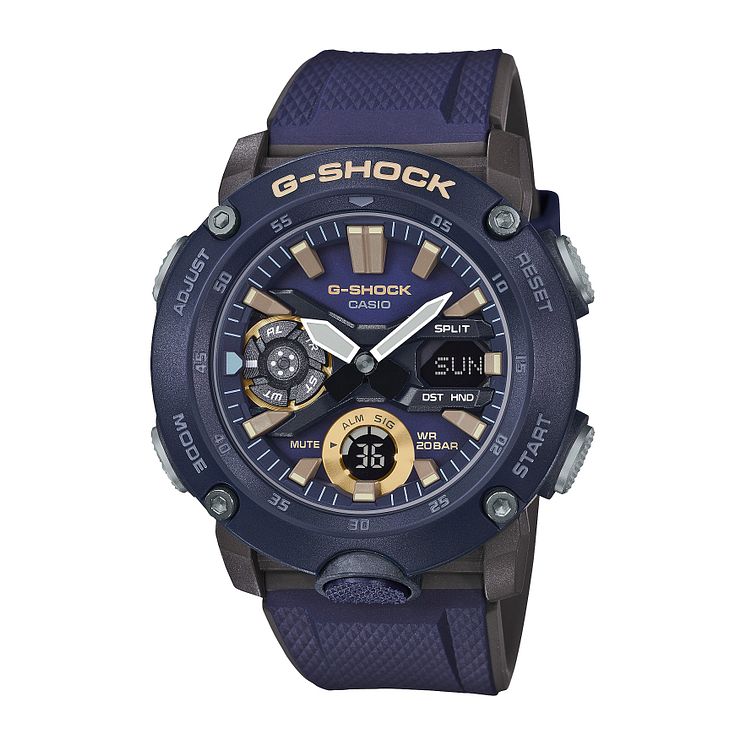 Casio G-shock Carbon Core Guard Mens Blue Strap Watch