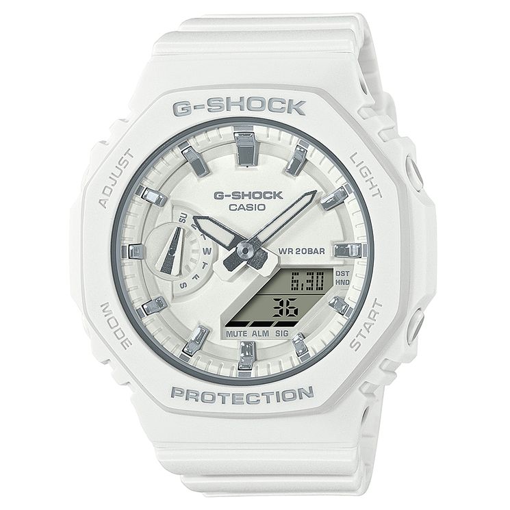 Casio G-shock Gma-s2100-7aer White Silicone Strap Watch