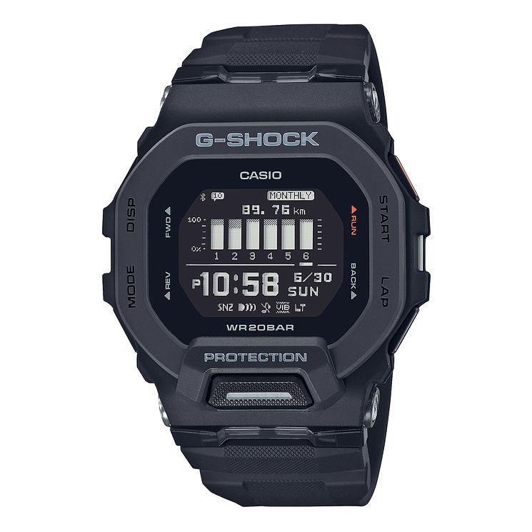 Casio G-shock G-squad Bluetooth Black Resin Strap Watch