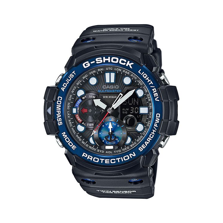 Casio G-shock Gulfmaster Mens Black Resin Strap Watch