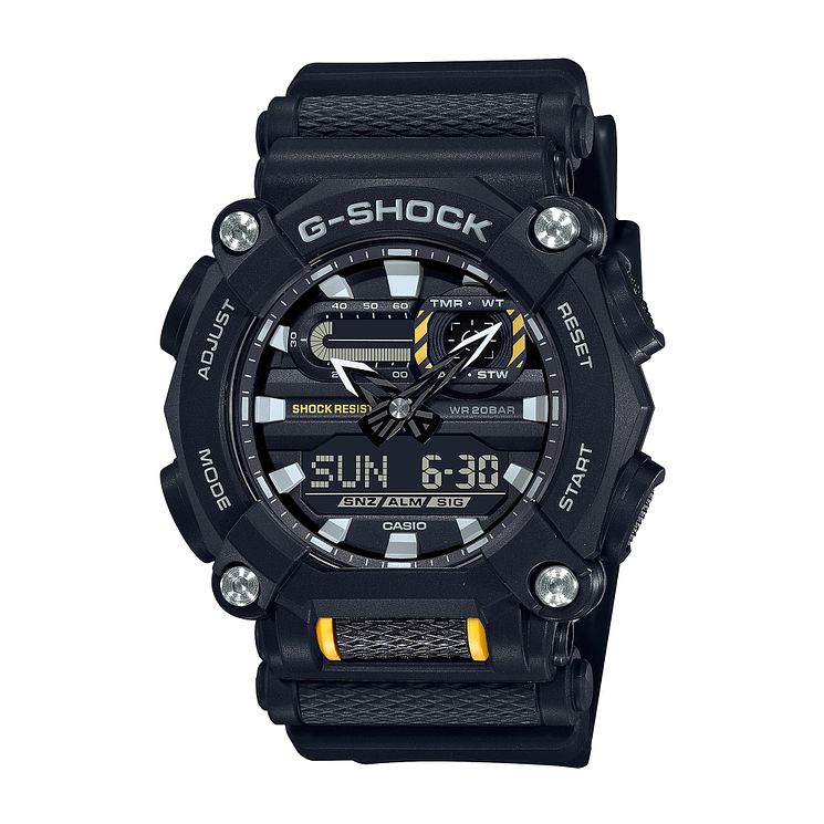 Casio G-shock Heavy Duty Mens Black Resin Strap Watch