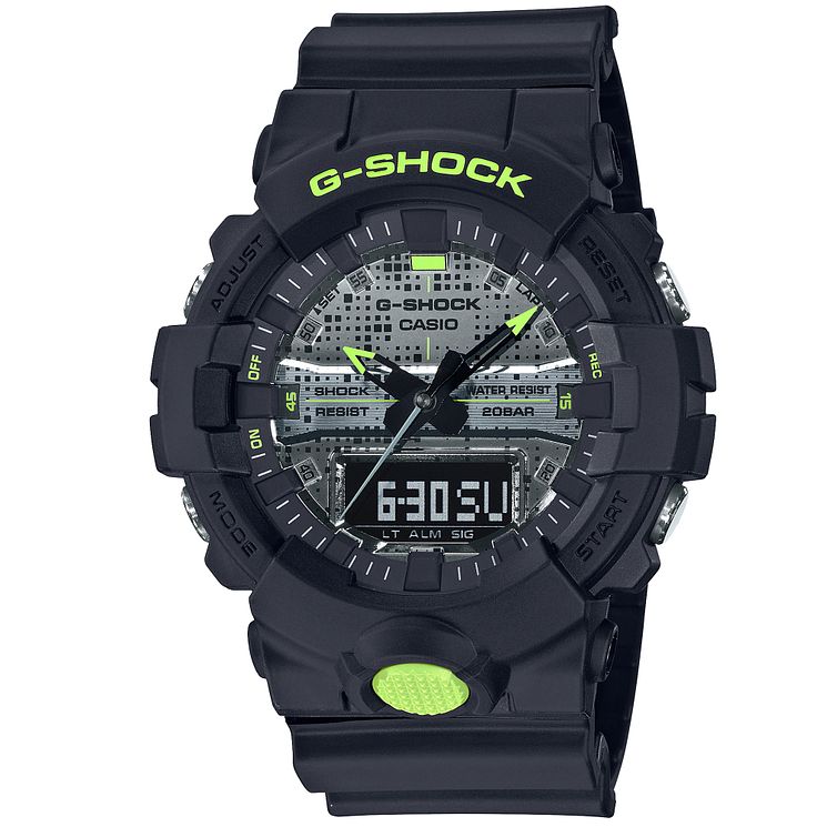 Casio G-shock Mens Black Resin Strap Watch