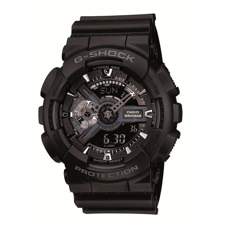 Casio G-shock Mens Black Rubber Strap Watch