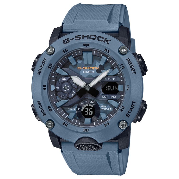 Casio G-shock Mens Blue Resin Strap Watch