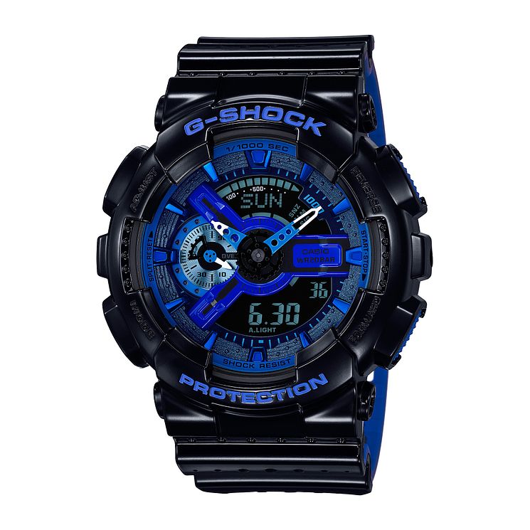 Casio G-shock Mens Combi Black Resin Strap Watch