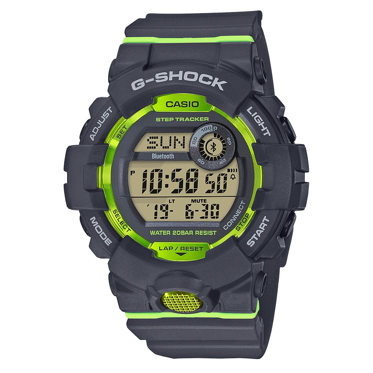 Casio G-shock Mens Steptracker Grey Resin Strap Smartwatch