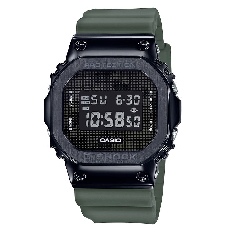 Casio G-shock Metal Mens Green Resin Strap Watch
