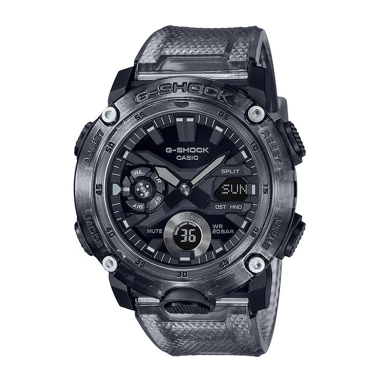 Casio G-shock Skeleton Mens Grey Resin Strap Watch