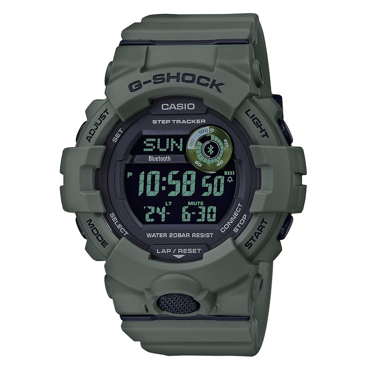 Casio G-shock Tracker Mens Green Resin Strap Watch