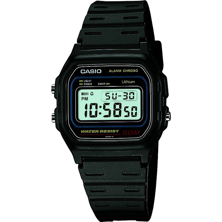 Casio Mens Grey Resin Strap Digital Watch