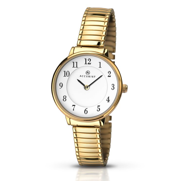 Accurist Ladies Gold Plated Bracelet Watch