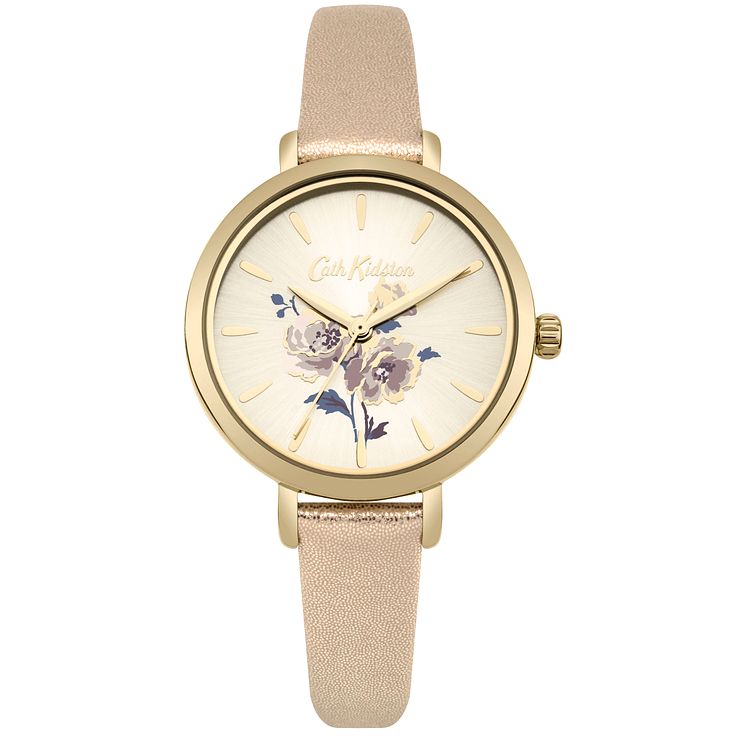 Cath Kidston Ladies Metallic Gold Strap Watch