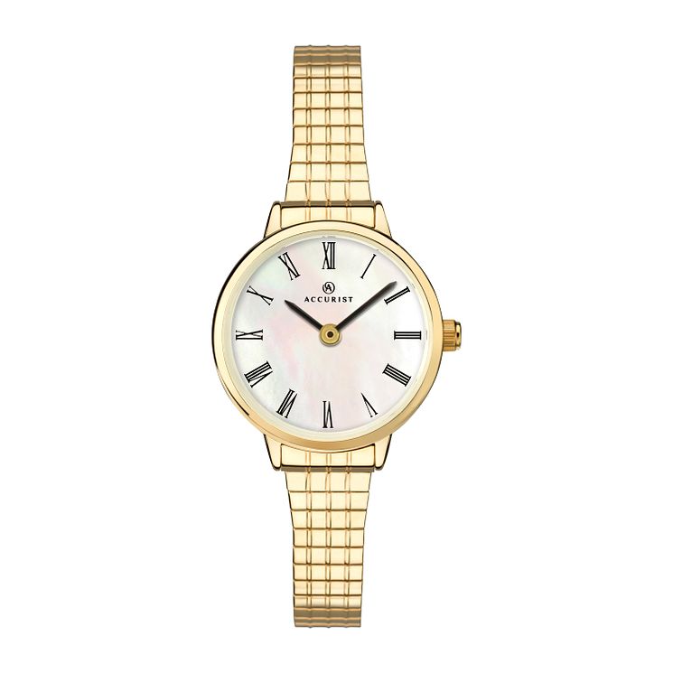 Accurist Ladies Gold Tone Expander Bracelet Watch