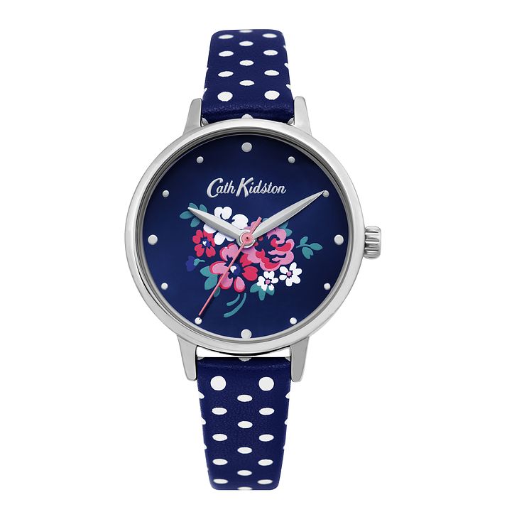 Cath Kidston Lucky Bunch Ladies Blue Pu Strap Watch