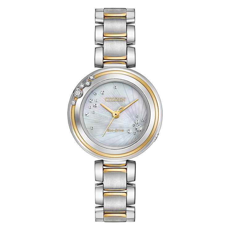 Citizen Eco-drive L-carina Ladies Two Colour Bracelet Watch