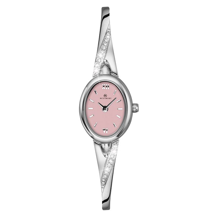 Accurist Ladies Stone Set Bangle Watch