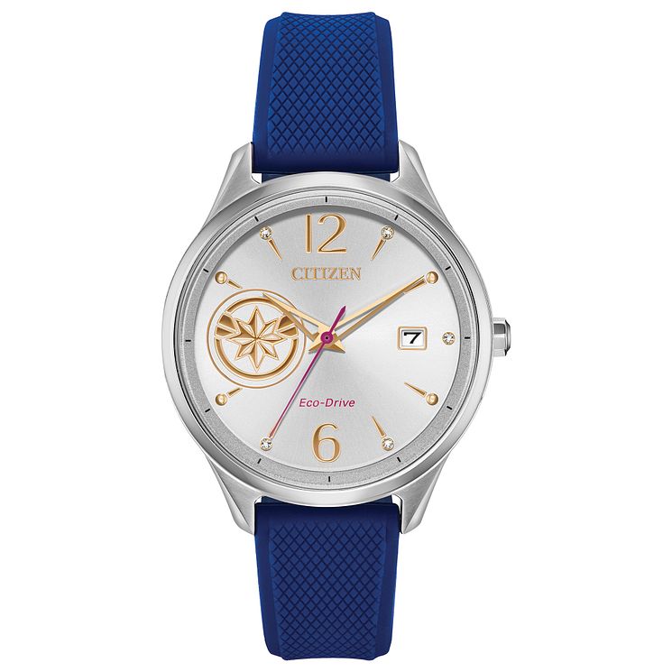 Citizen Marvel Captain Marvel Blue Resin Strap Watch