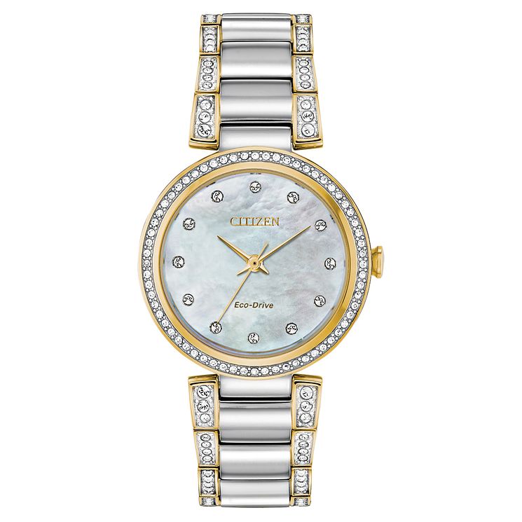 Citizen Silhouette Crystal Silver Tone Watch