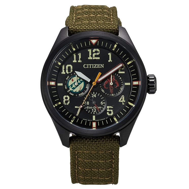 Citizen Star Wars Boba Fett Green Nylon Strap Watch