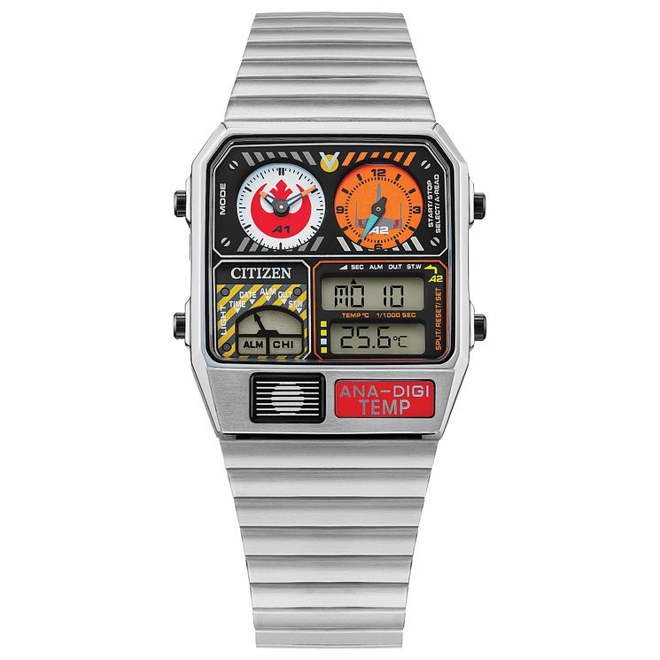 Citizen Star Wars Rebel Pilot Stainless Steel Bracelet Watch