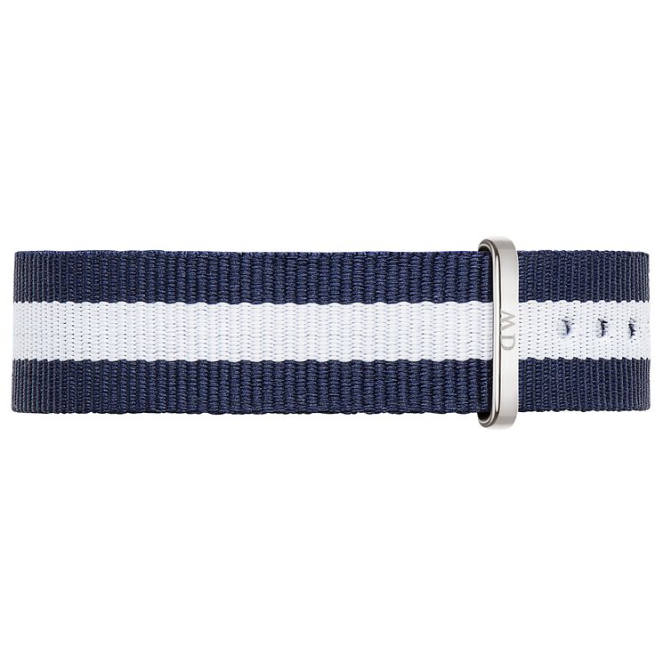 Daniel Wellington Glasgow Ladies NavyandWhite Nato Strap