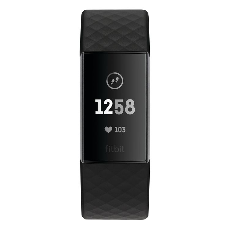 Fitbit Charge 3 Black Strap Fitness Tracker