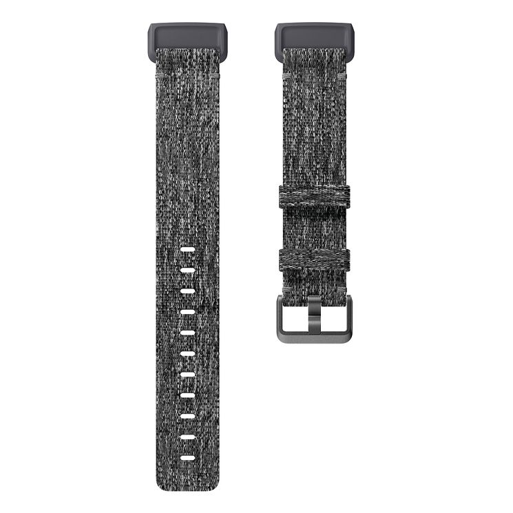 Fitbit Charge 3 Charcoal Woven Band Fitness Tracker Small