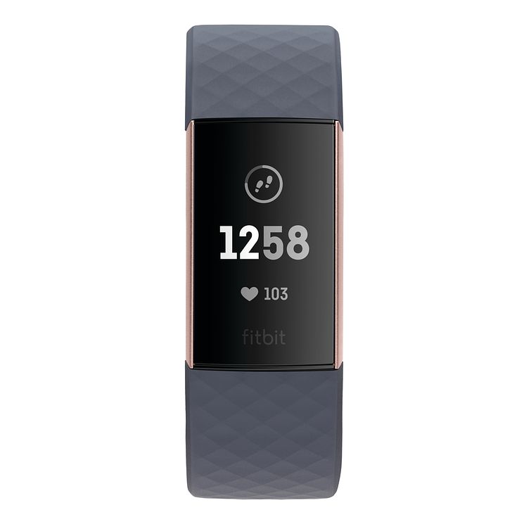 Fitbit Charge 3 Grey Strap Fitness Tracker