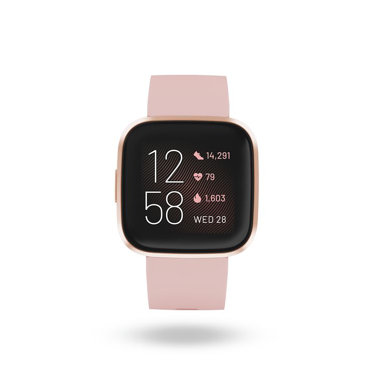 Fitbit Versa 2 Rose Pink Silicone Strap Smart Watch