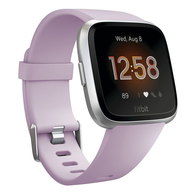 Fitbit Versa Lite Lilac Silicone Strap Smart Watch