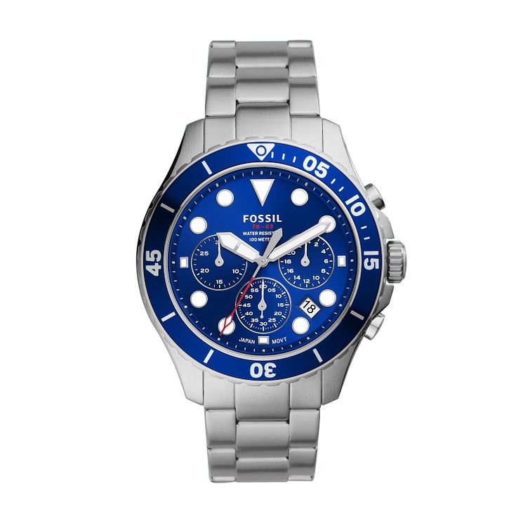 Fossil Fb-03 Mens Stainless Steel Bracelet Watch