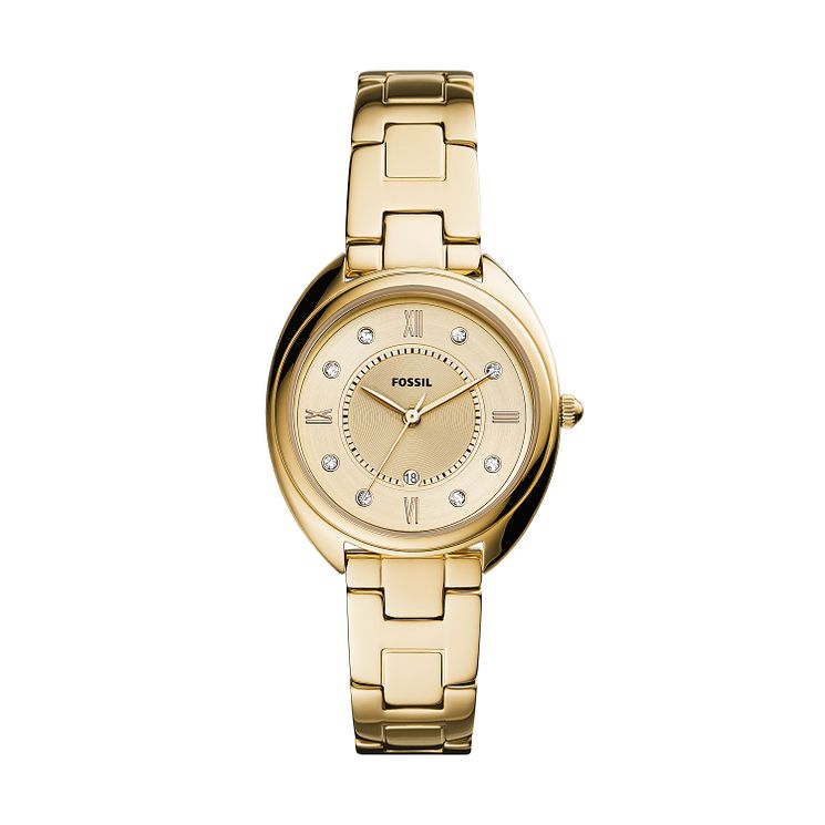 Fossil Gabby Ladies Yellow Gold Tone Bracelet Watch