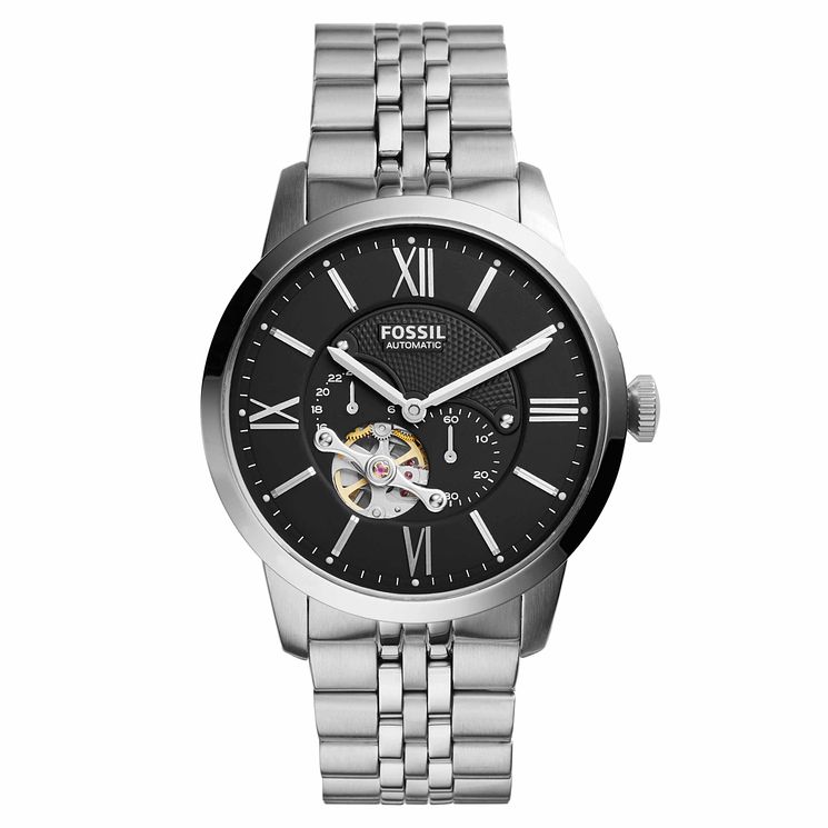 Fossil Mens Automatic Steel Bracelet Watch