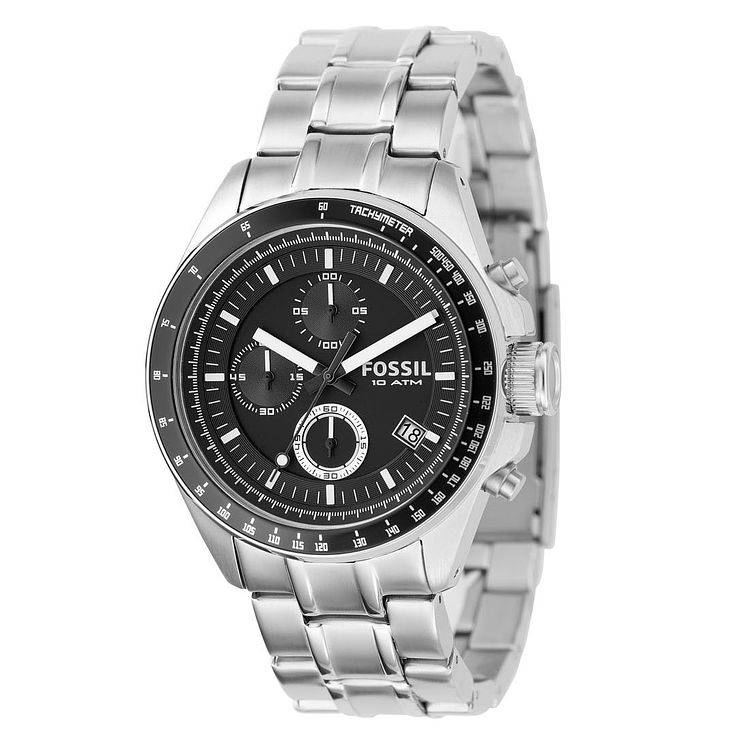 Fossil Mens Chronograph Stainless Steel Bracelet Watch