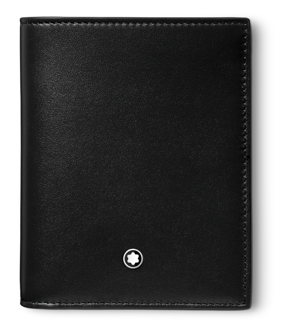 Montblanc Wallet Meisterstuck Compact 6cc Black - Black