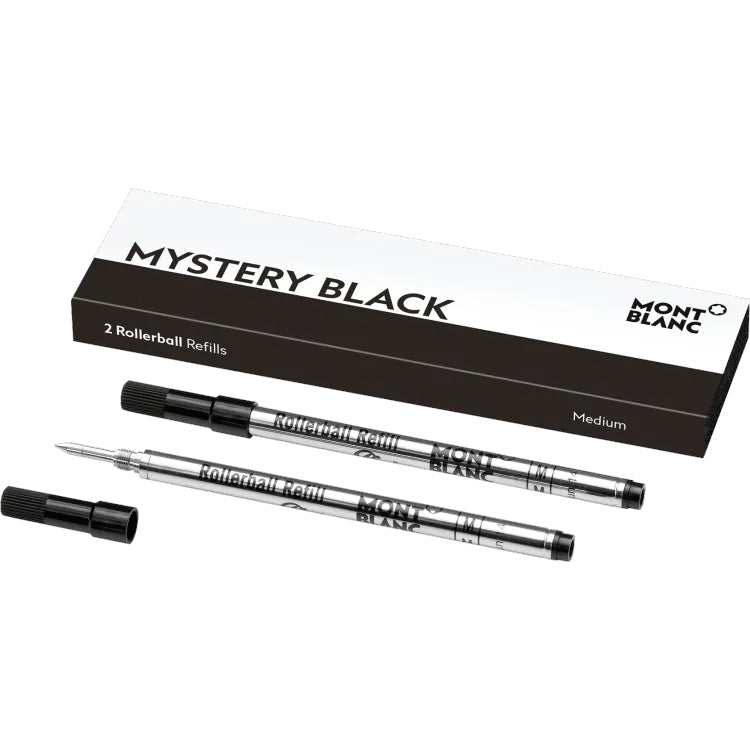 Montblanc Writing Accessories Refills 2 Rollerball Refills M Mystery Black - Black