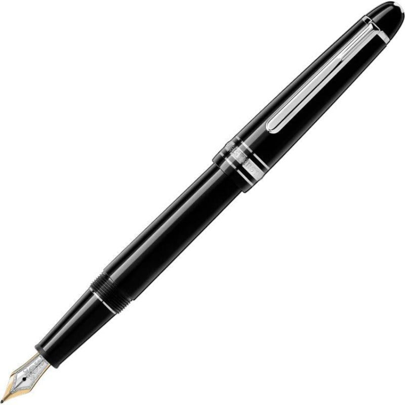 Montblanc Writing Instrument Meisterstuck Platinum Coated Classique Fountain Pen - Silver