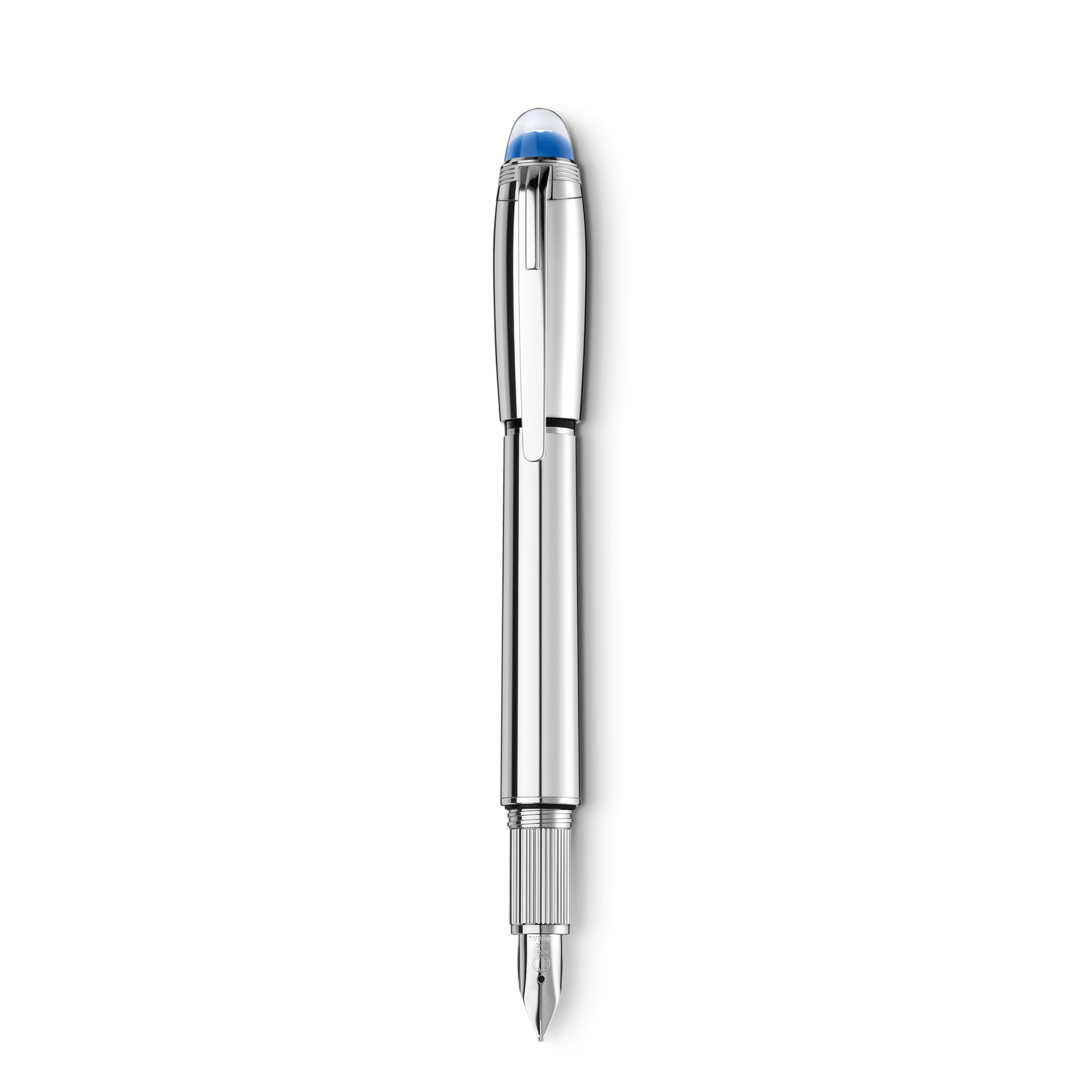 Montblanc Writing Instrument Starwalker Metal Fountain Pen Piston Converter F - Silver