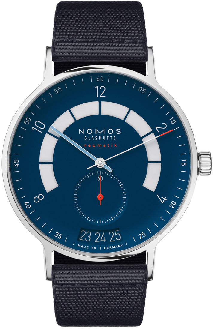 Nomos Glashutte Autobahn Neomatik 41 Date Midnight Blue Sapphire Crystal