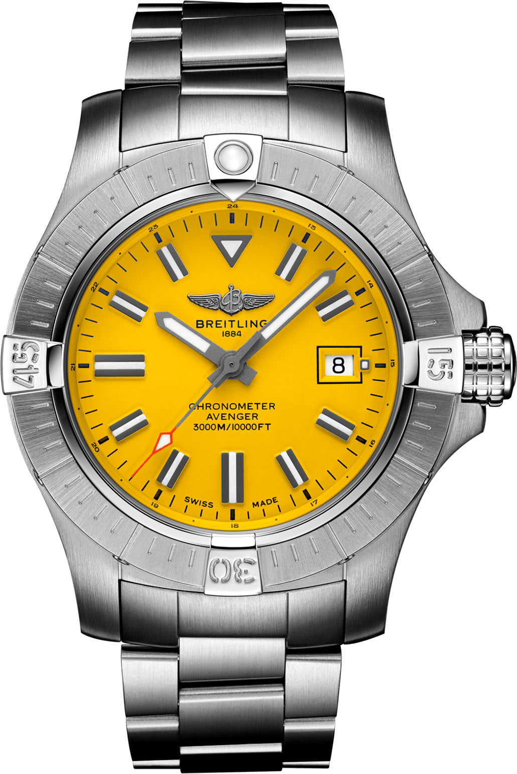 Breitling Watch Avenger Automatic 45 Seawolf Steel Bracelet