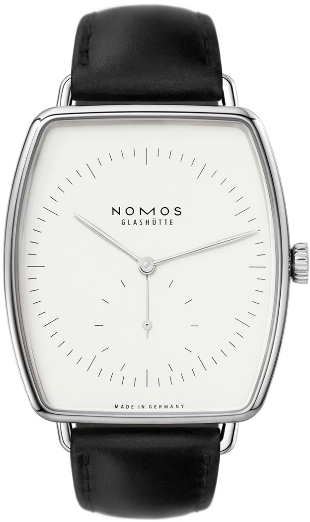 Nomos Glashutte Lux Hell White Gold Sapphire Crystal