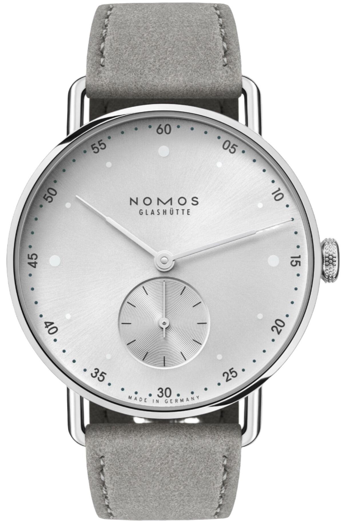 Nomos Glashutte Metro 33 Metro Silver Sapphire Crystal