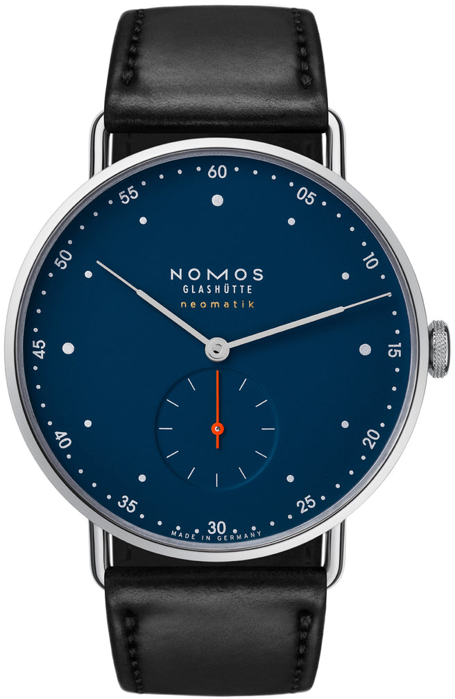 Nomos Glashutte Metro Neomatik 39 Midnight Blue Sapphire Crystal