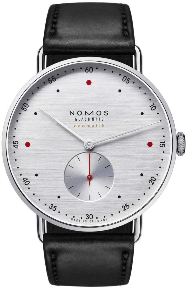 Nomos Glashutte Metro Neomatik 39 Silvercut Sapphire Crystal