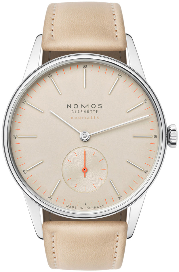 Nomos Glashutte Orion Neomatik Champagner Sapphire Crystal