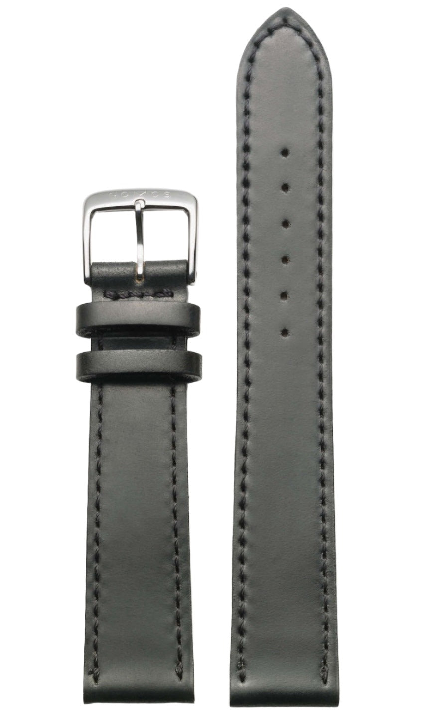 Nomos Glashutte Strap Horween Genuine Shell Cordovan Black 18 Mm Short