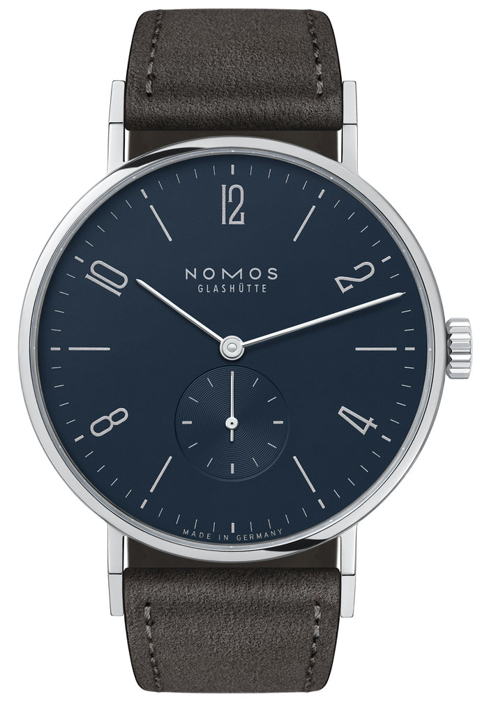 Nomos Glashutte Tangente 38 Midnight Blue Sapphire Crystal