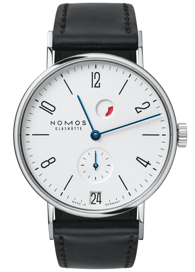 Nomos Glashutte Tangente Datum Gangreserve Sapphire Crystal