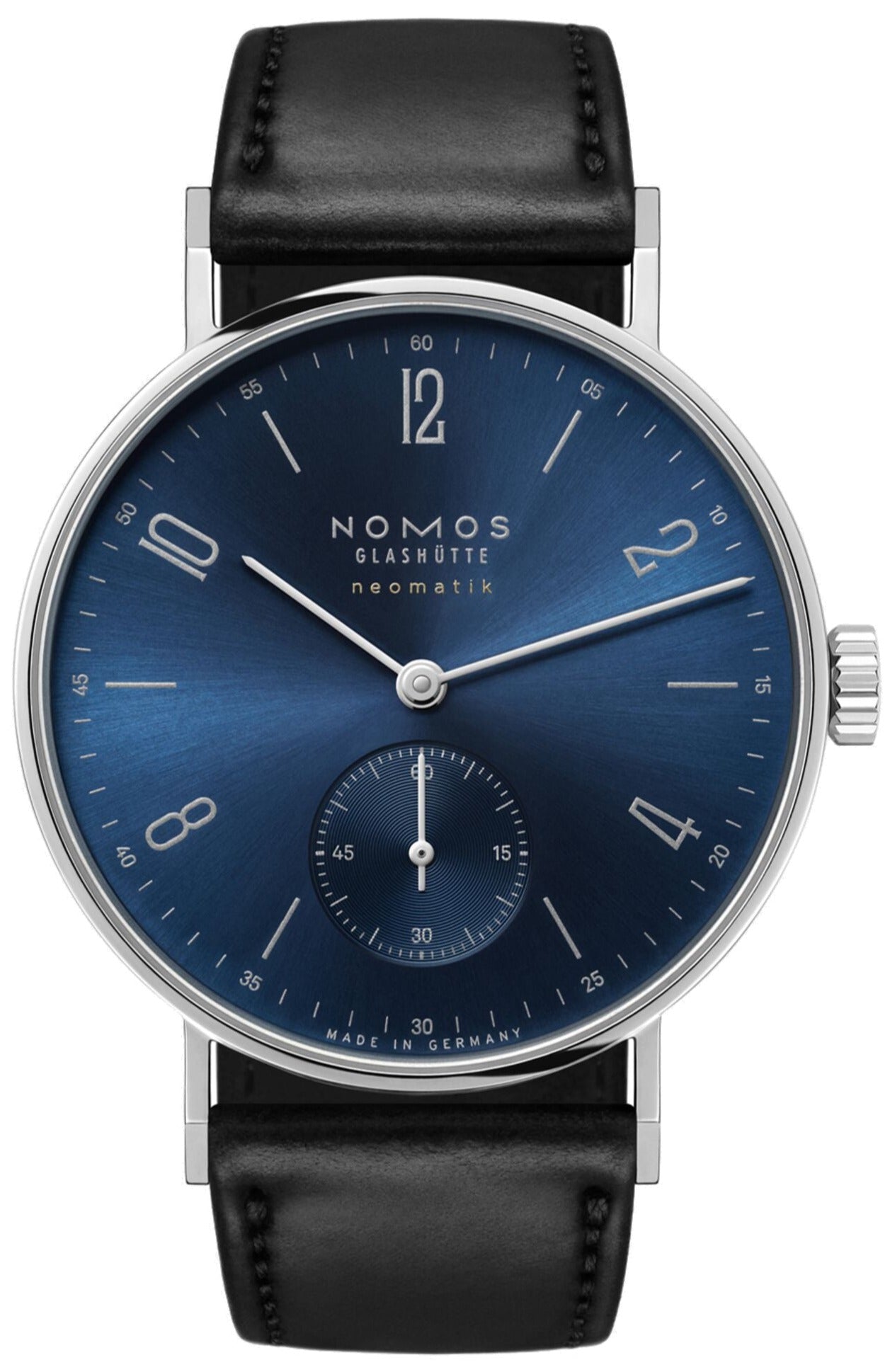 Nomos Glashutte Tangente Neomatik Blue Gold Sapphire Crystal