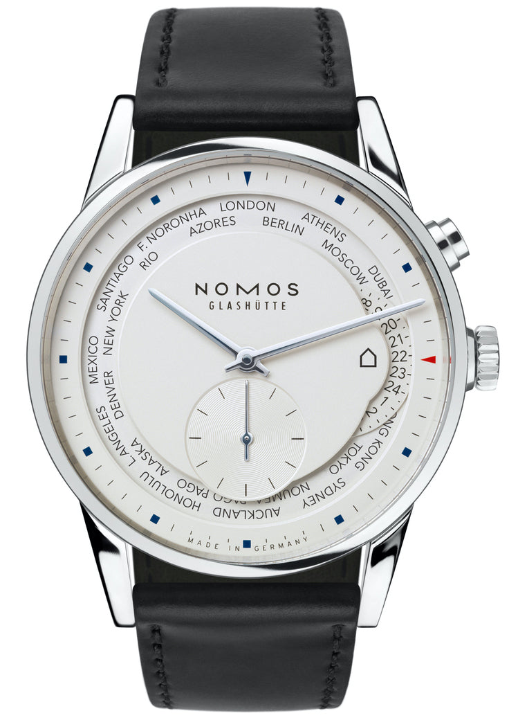 Nomos Glashutte Zurich Weltzeit Sapphire Crystal